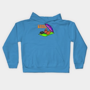 Cool Beans at the Beach Kids Hoodie